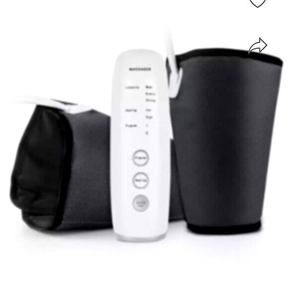 Air Compression Massager Circulation Calf Knee Arm Body Wraps Pair Heat - Picture 1 of 7